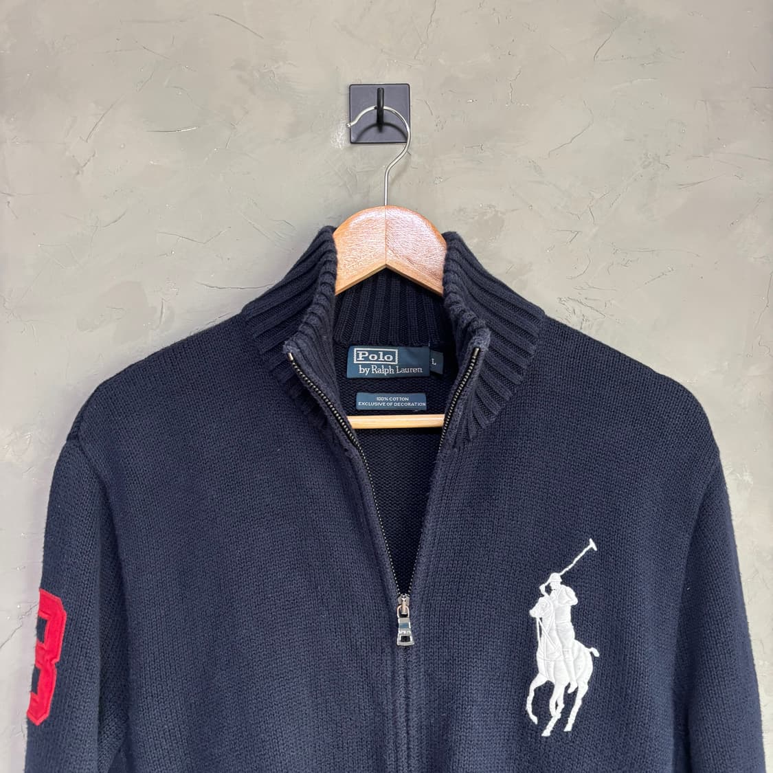 폴로 랄프로렌 빅포니 니트 집업  상품이미지2