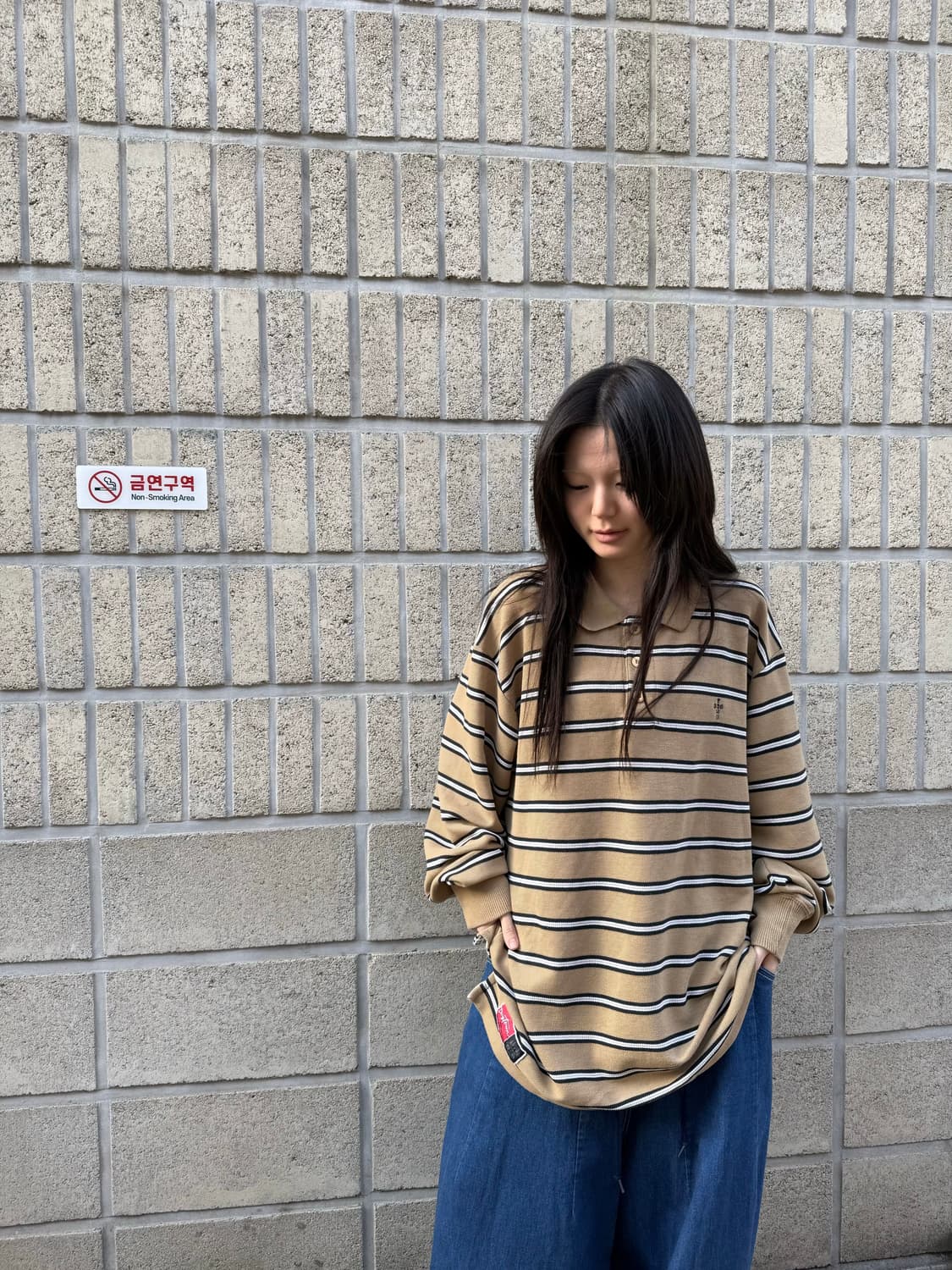 도그타운 스트라이프 오버핏 pk 롱슬리브 상품이미지2