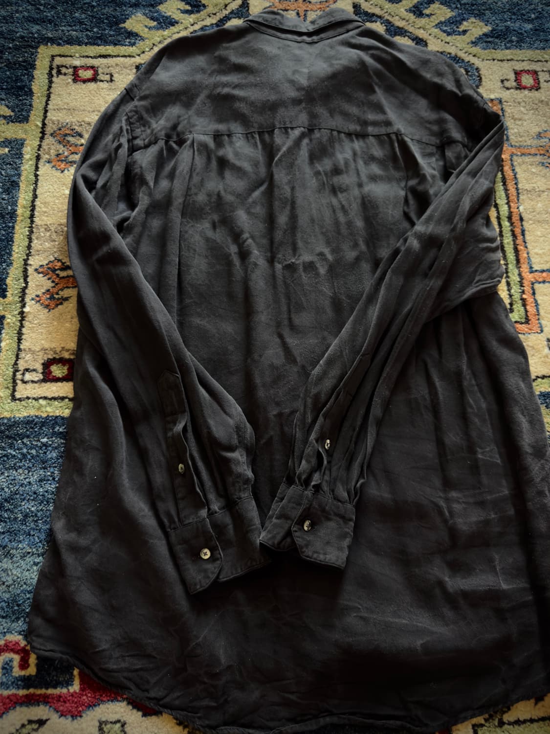 USA John Clarendon black Rayon shirt 상품이미지7