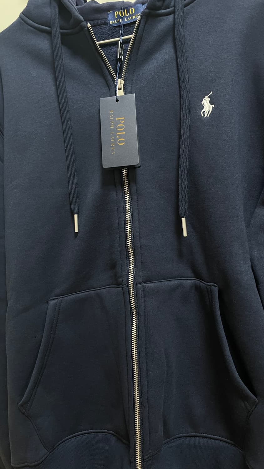 폴로 후드집업 네이비 새상품 상품이미지2