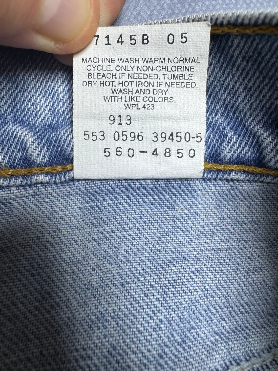 리바이스 560 루즈핏 데님바지 Made in USA 상품이미지10