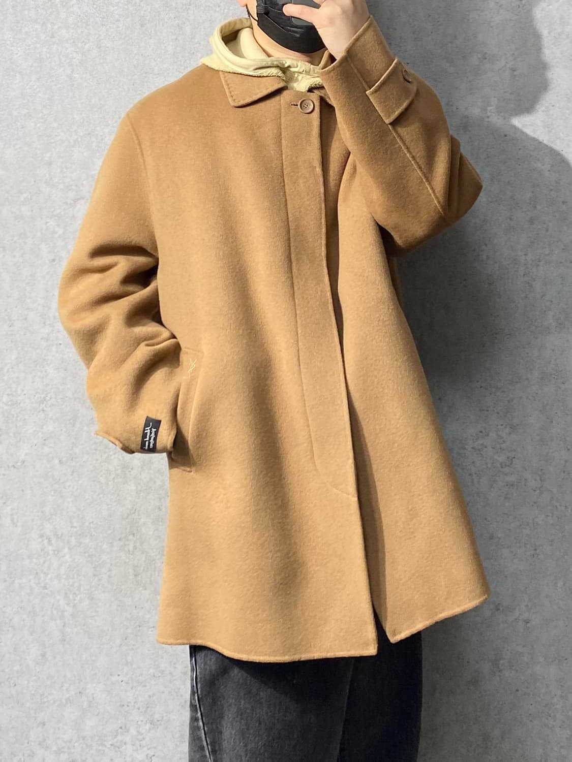 [L-XL] 90s YSL 입생로랑 울 캐시미어 코트 상품이미지10