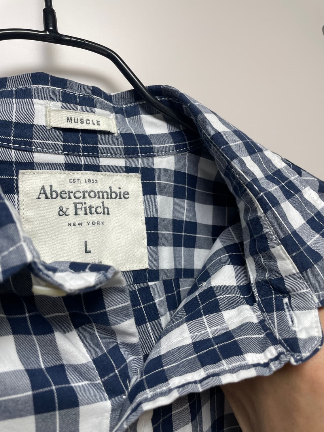 아베크롬비 체크 셔츠 (L) 상품이미지2