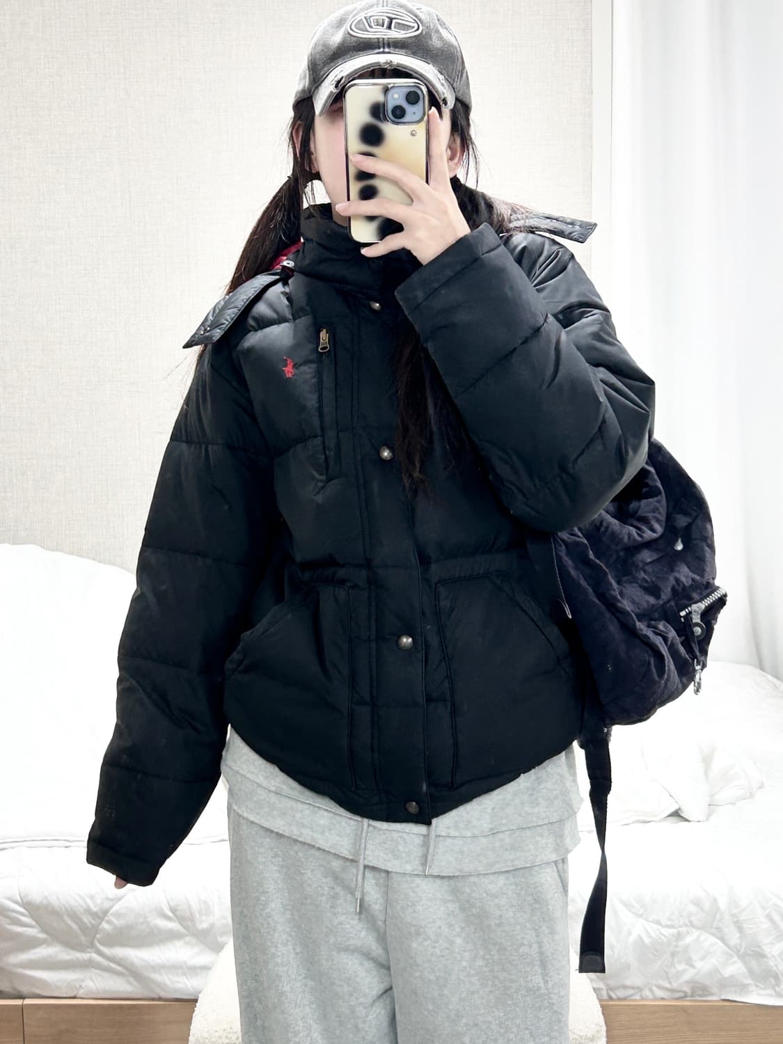 폴로 레드포니 블랙 패딩 상품이미지2