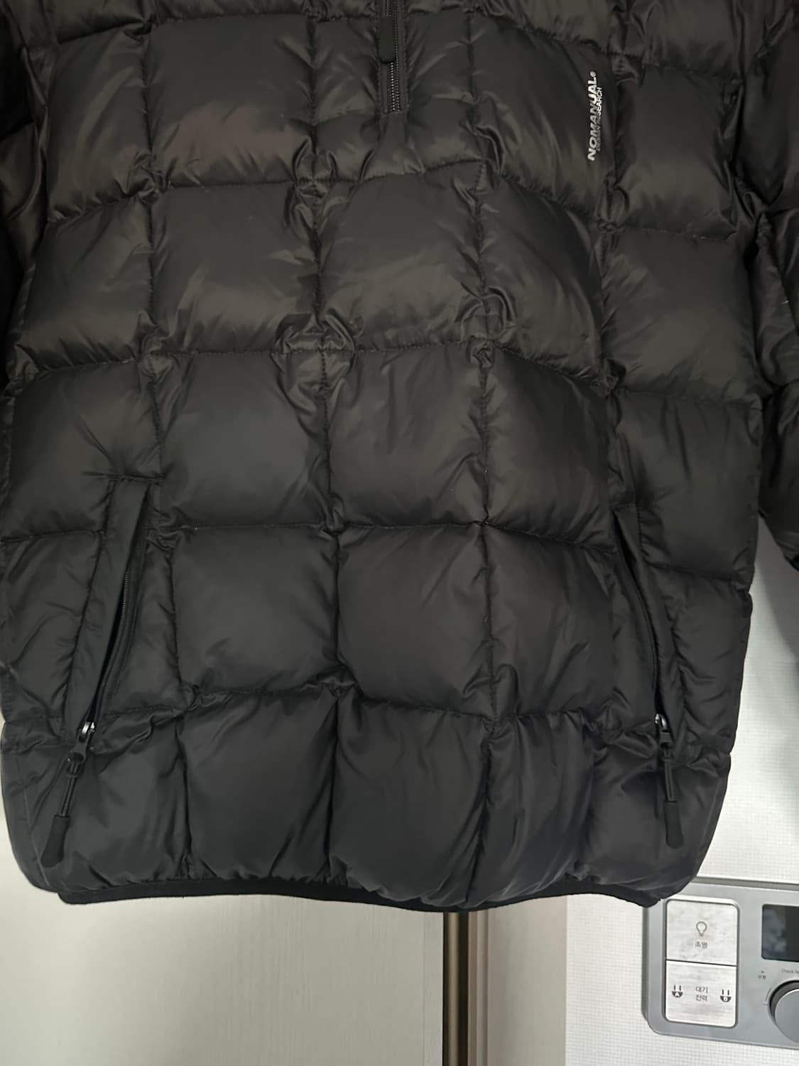 노메뉴얼 SQR PADDED HALF ZIP-UP 반집업 아노락 패딩 상품이미지4