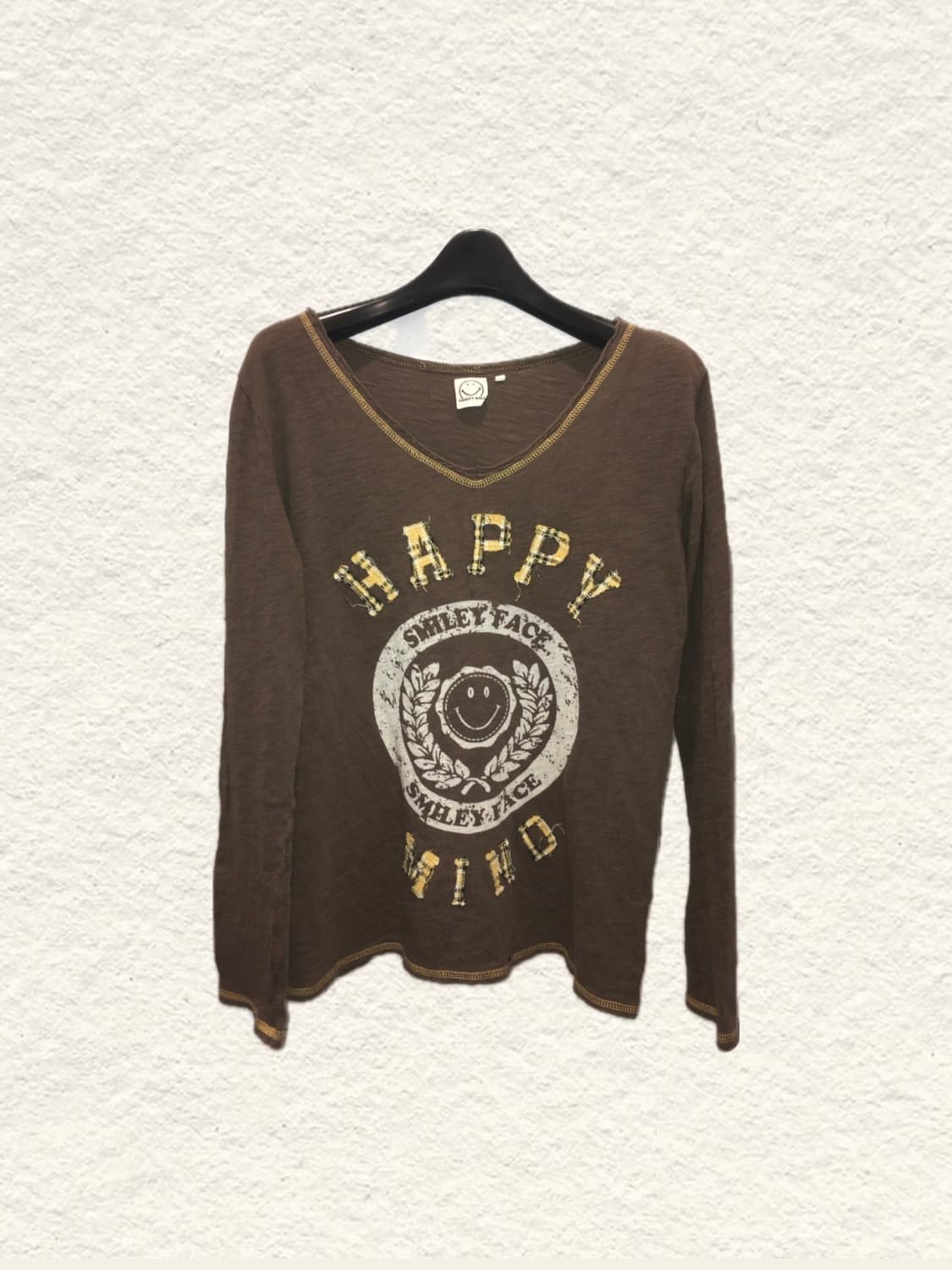 jpn vintage brown nerd patch t shirt 상품이미지2