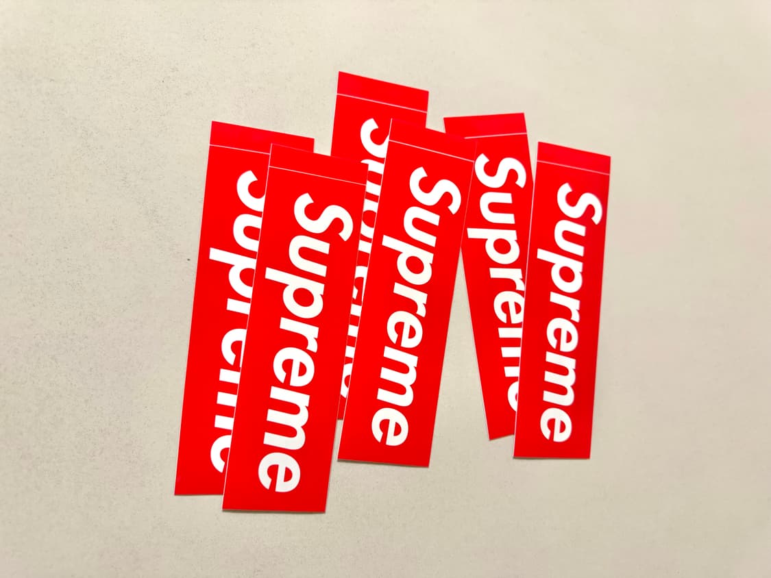 슈프림 박스로고 스티커 상품이미지1