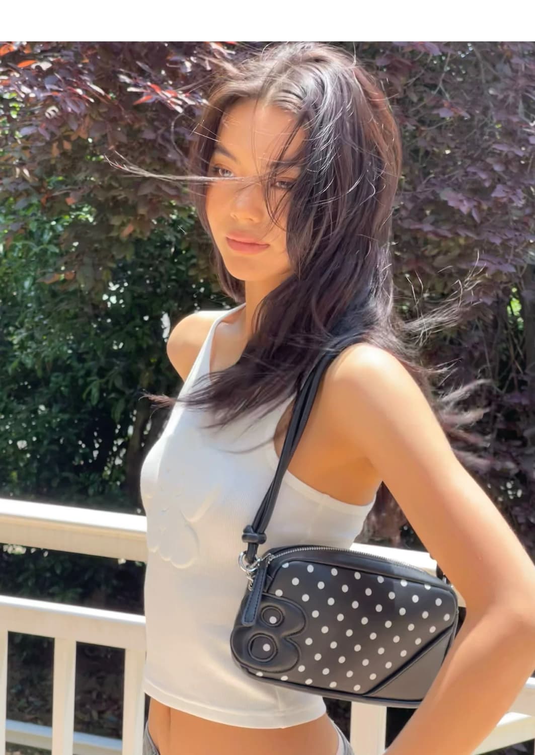 2801project 블랙도트 숄더백 상품이미지2