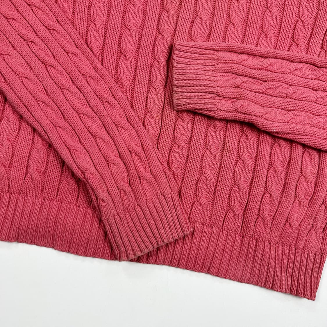 폴로 랄프로렌 포니 연핑크 케이블 니트 (M 여성추천) 상품이미지4