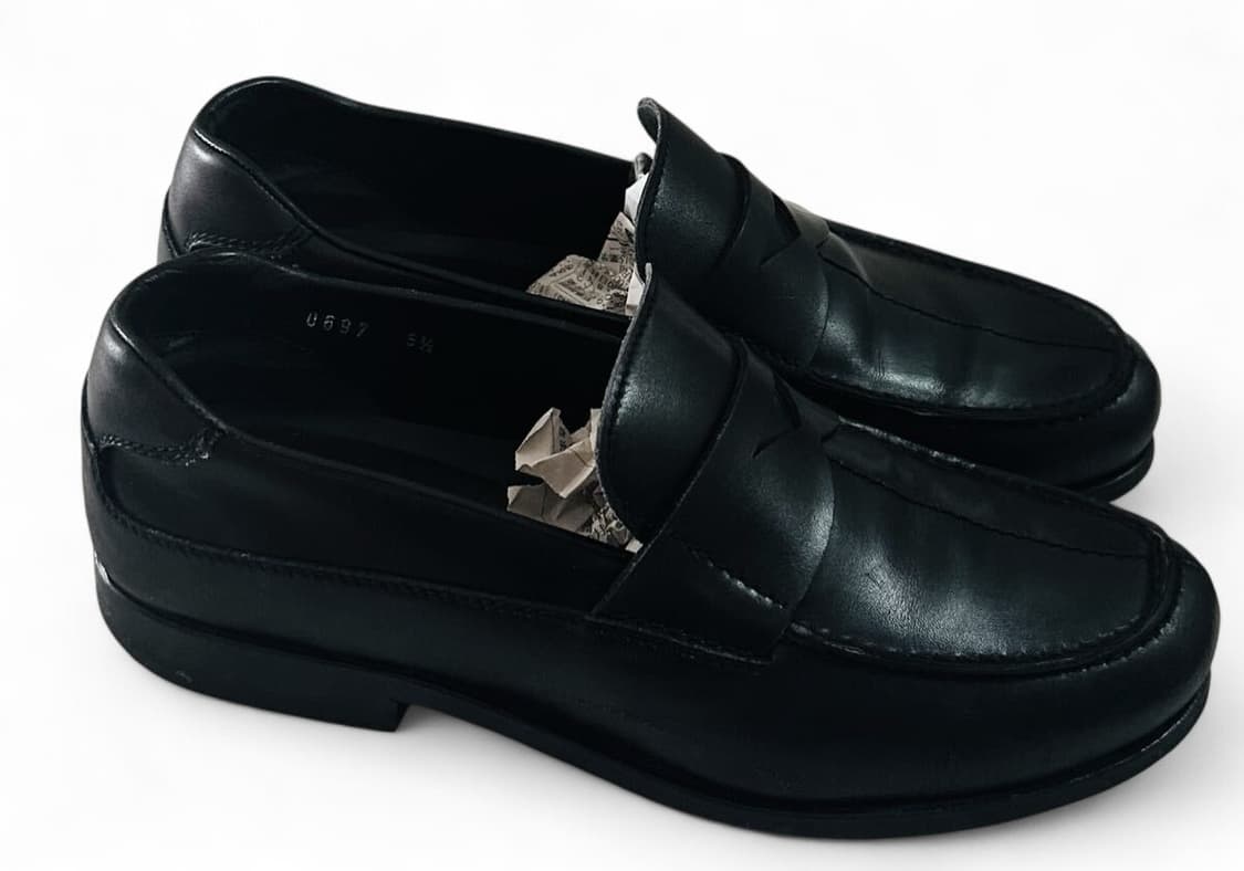 프라다 블랙 레더 로퍼 상품이미지4