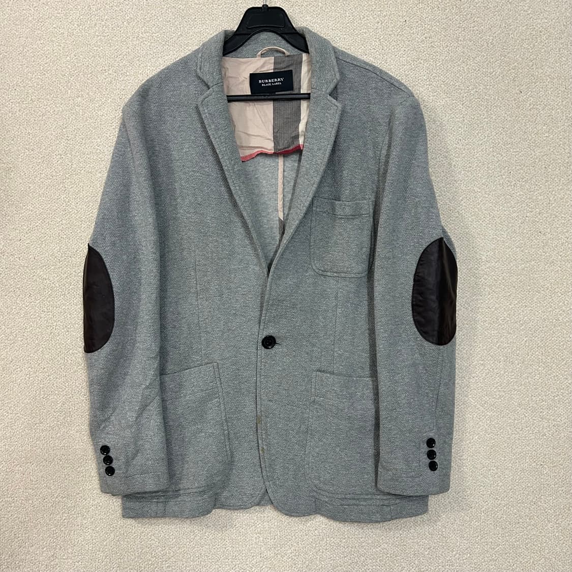 (4) 버버리 블랙라벨 그레이 암패치 자켓 상품이미지1