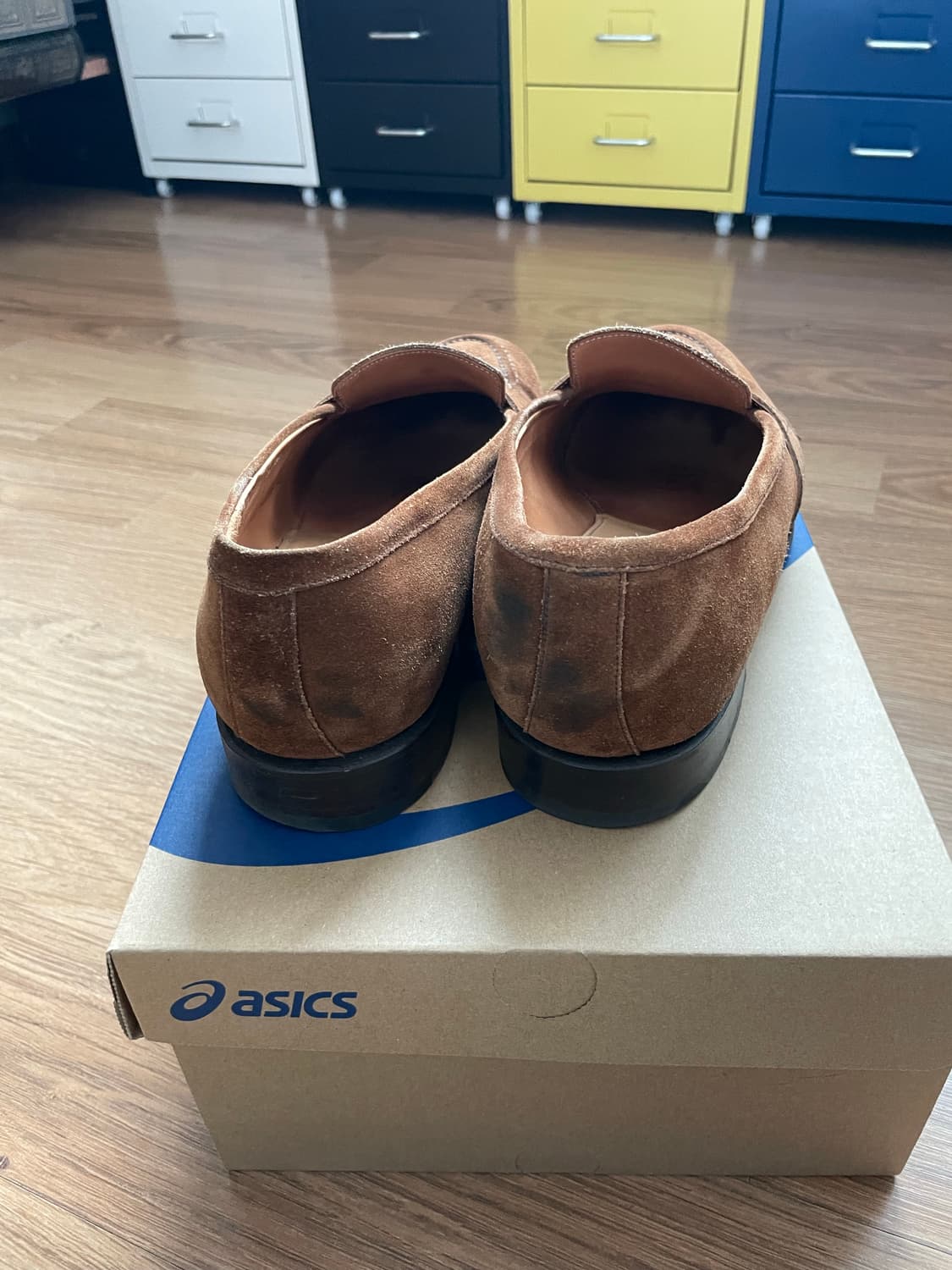 안드레스 샌드라 스웨이드 페니로퍼 스너프 브라운 6243 6244 알든 상품이미지6