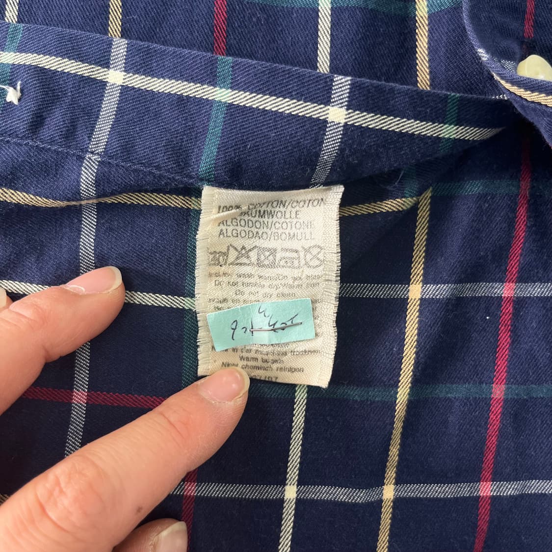105 버버리 빈티지 체크 코튼 셔츠  상품이미지6
