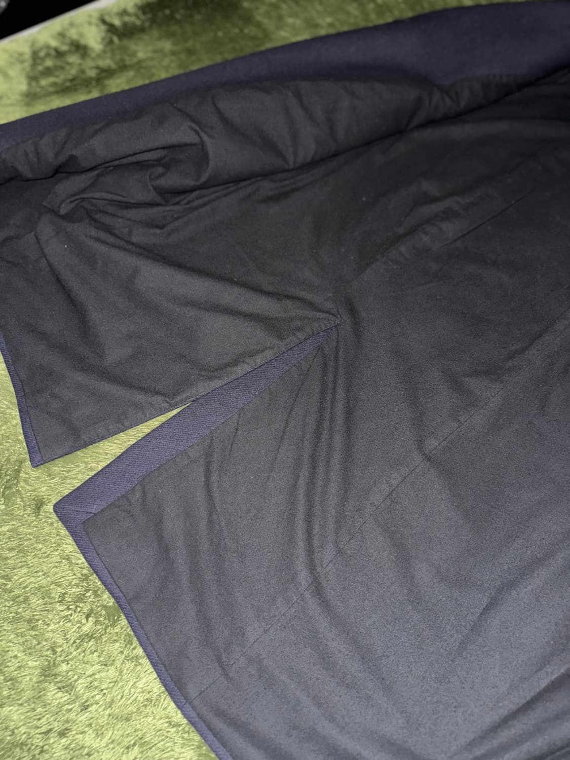 [S] 앤드뮐미스터 더블 브레스티드 플리츠 디테일 울 비스코스 코트 상품이미지7