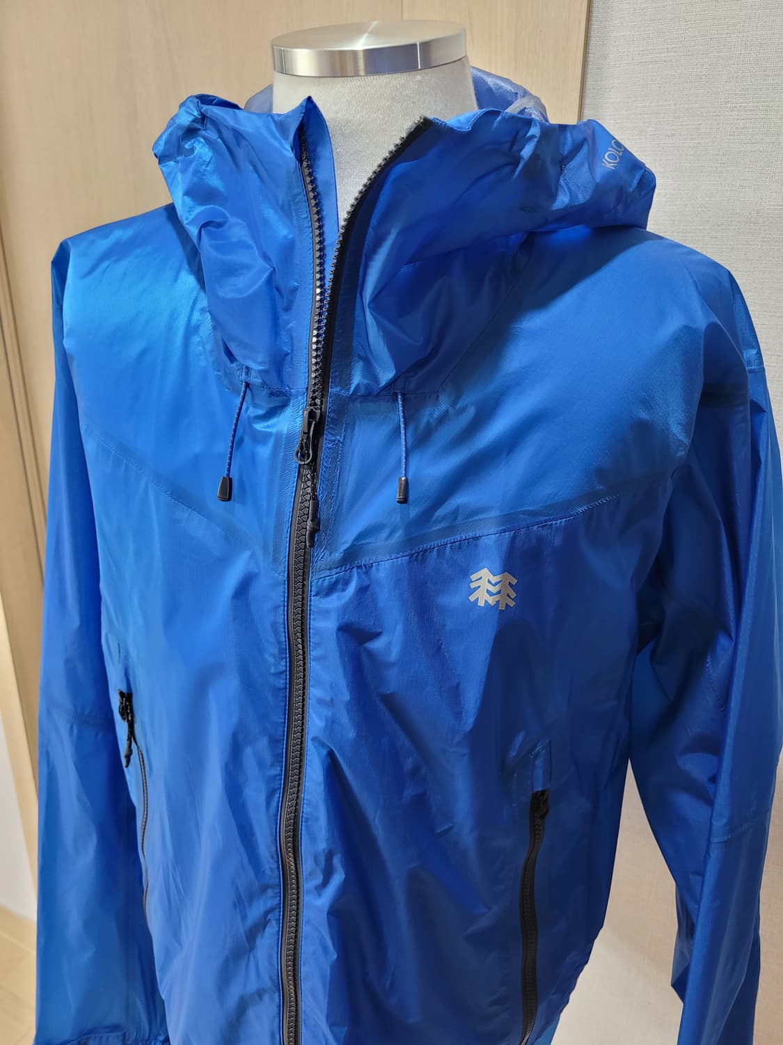 코오롱스포츠 남자 홑겹 바람막이 105 블루 상품이미지3