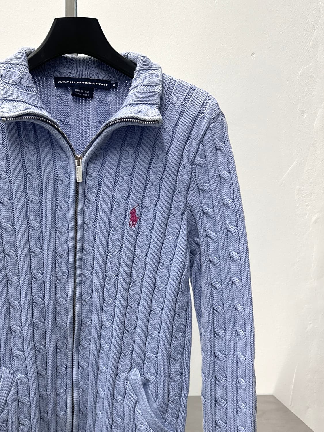 랄프로렌 스포츠 케이블 니트집업  상품이미지5