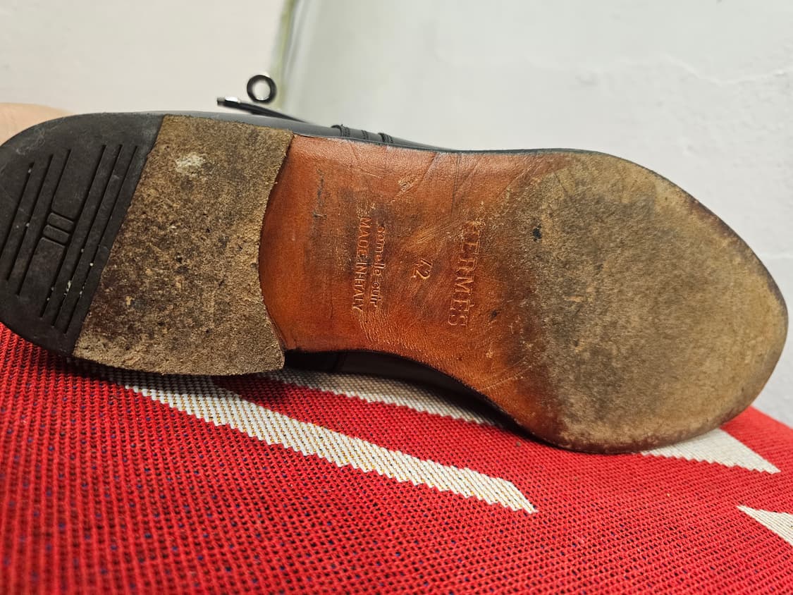 에르메스 카프스킨 레더 앵클 부츠 상품이미지10