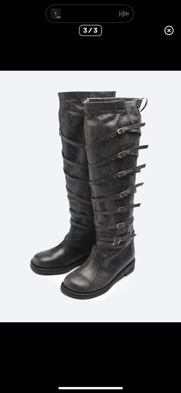 Then bb 롱부츠 차콜 240 상품이미지3