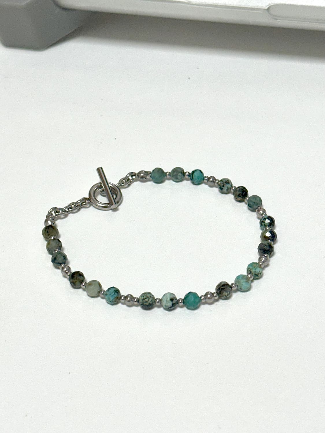 (맞춤 사이즈) 천연석 아프리카 터키석 고급 원석팔찌 상품이미지2