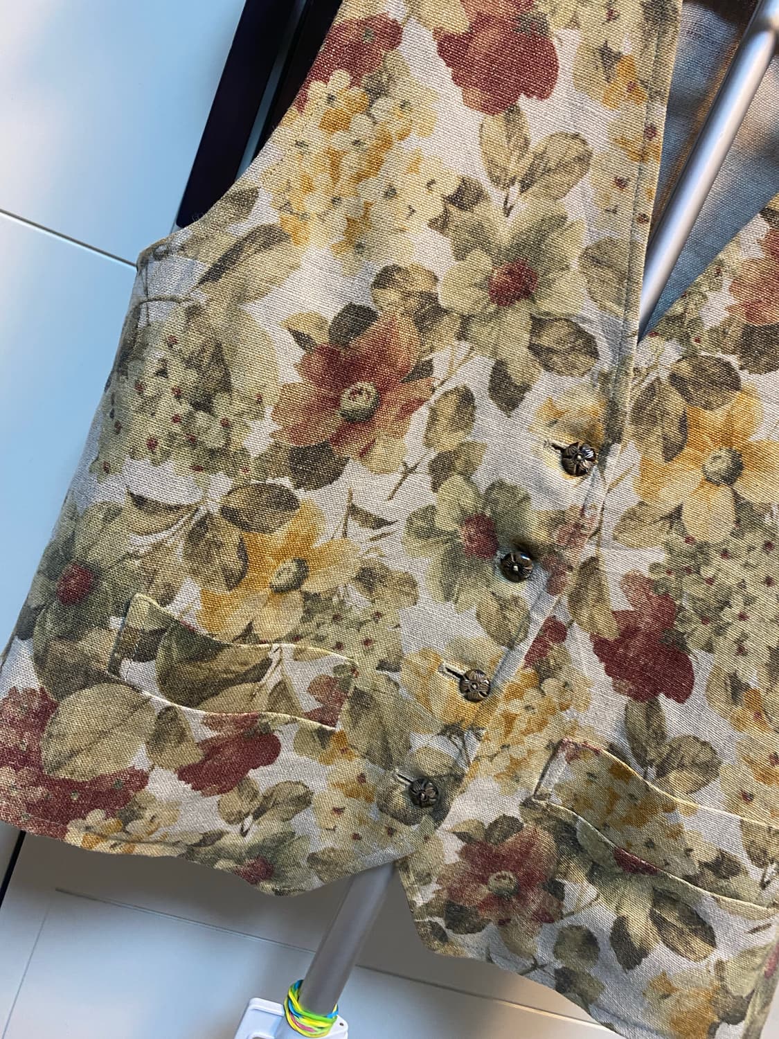 Atelier Doree 꽃무늬 빈티지 조끼 상품이미지2