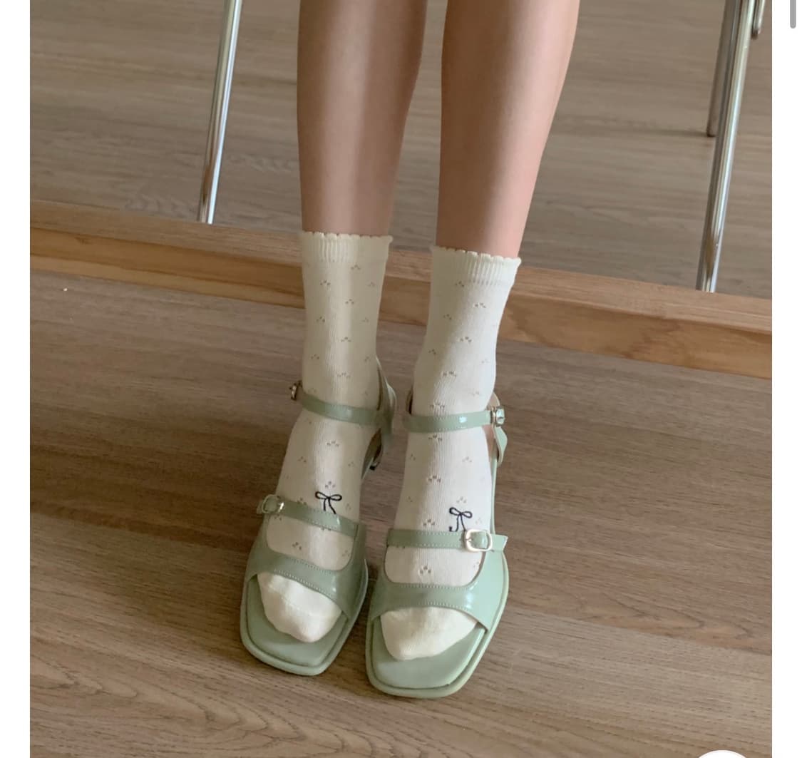 에이블리 뮤즈모브 국내제작 스퀘어 스트랩 여름 3cm 샌들 신발 상품이미지1