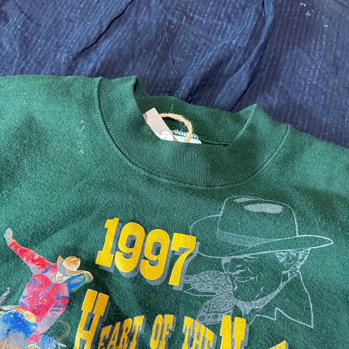 90‘s 프룻오브더룸 하트 오브 더 노스 로데오 스웻셔츠 XL 상품이미지2