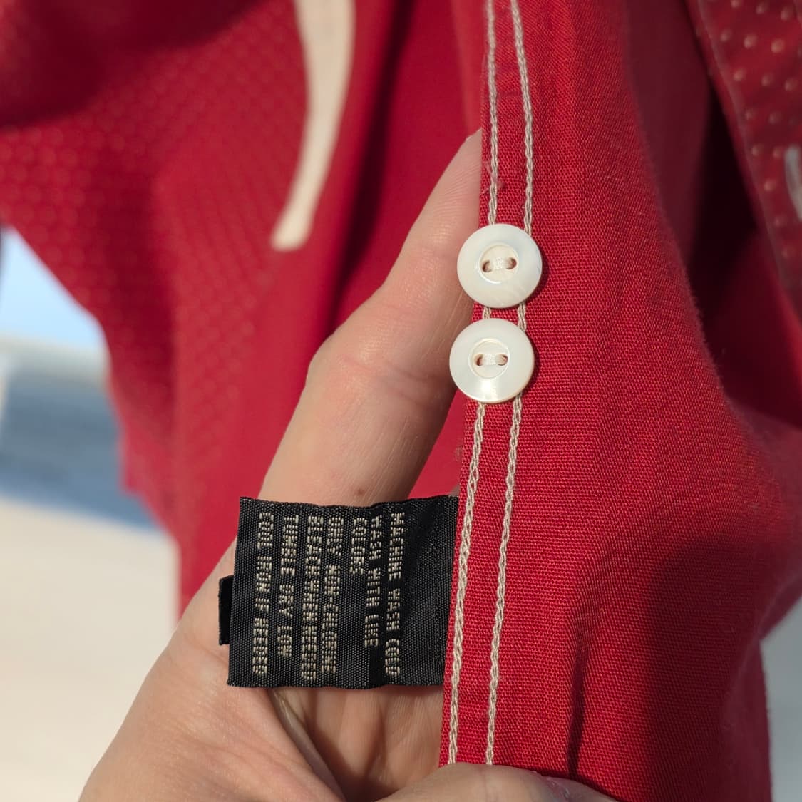 RRL 랄프로렌 레드 도트 셔츠 L 상품이미지3