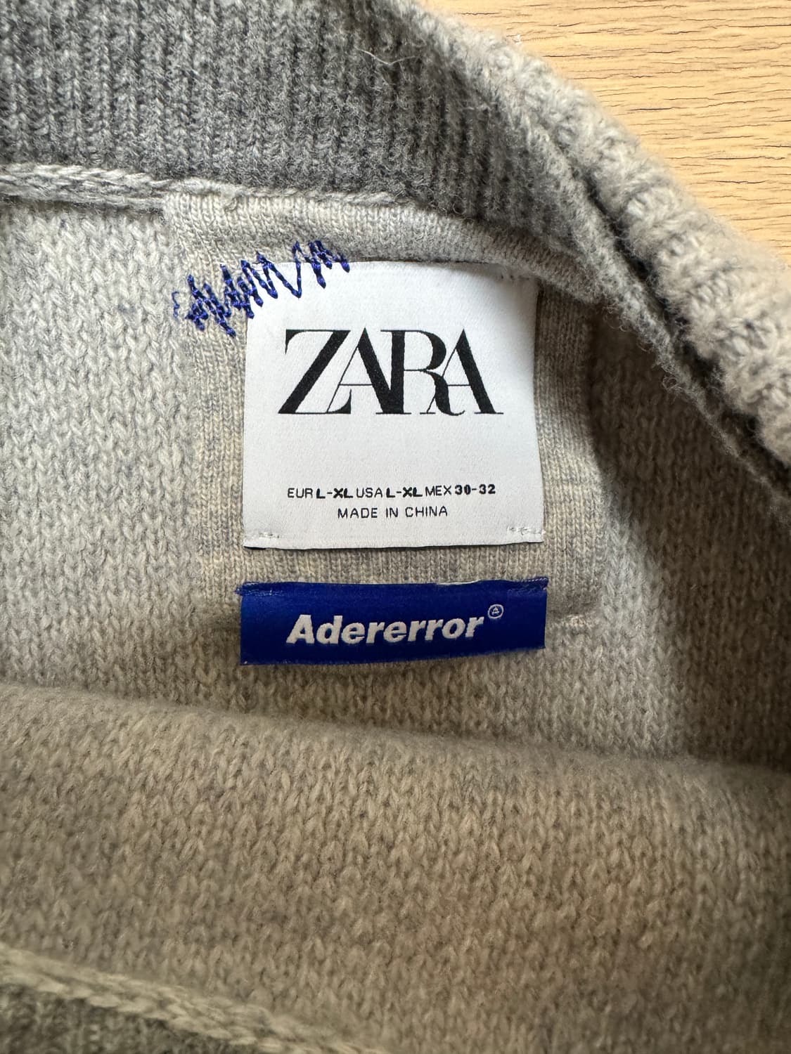 자라X아더에러 콜라보 니트 X-XL 상품이미지3