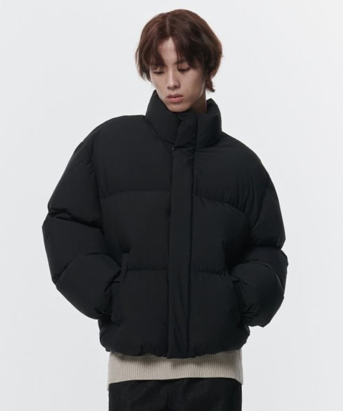 무신사 스탠다드 데일리 푸퍼 숏패딩 블랙 s 상품이미지1