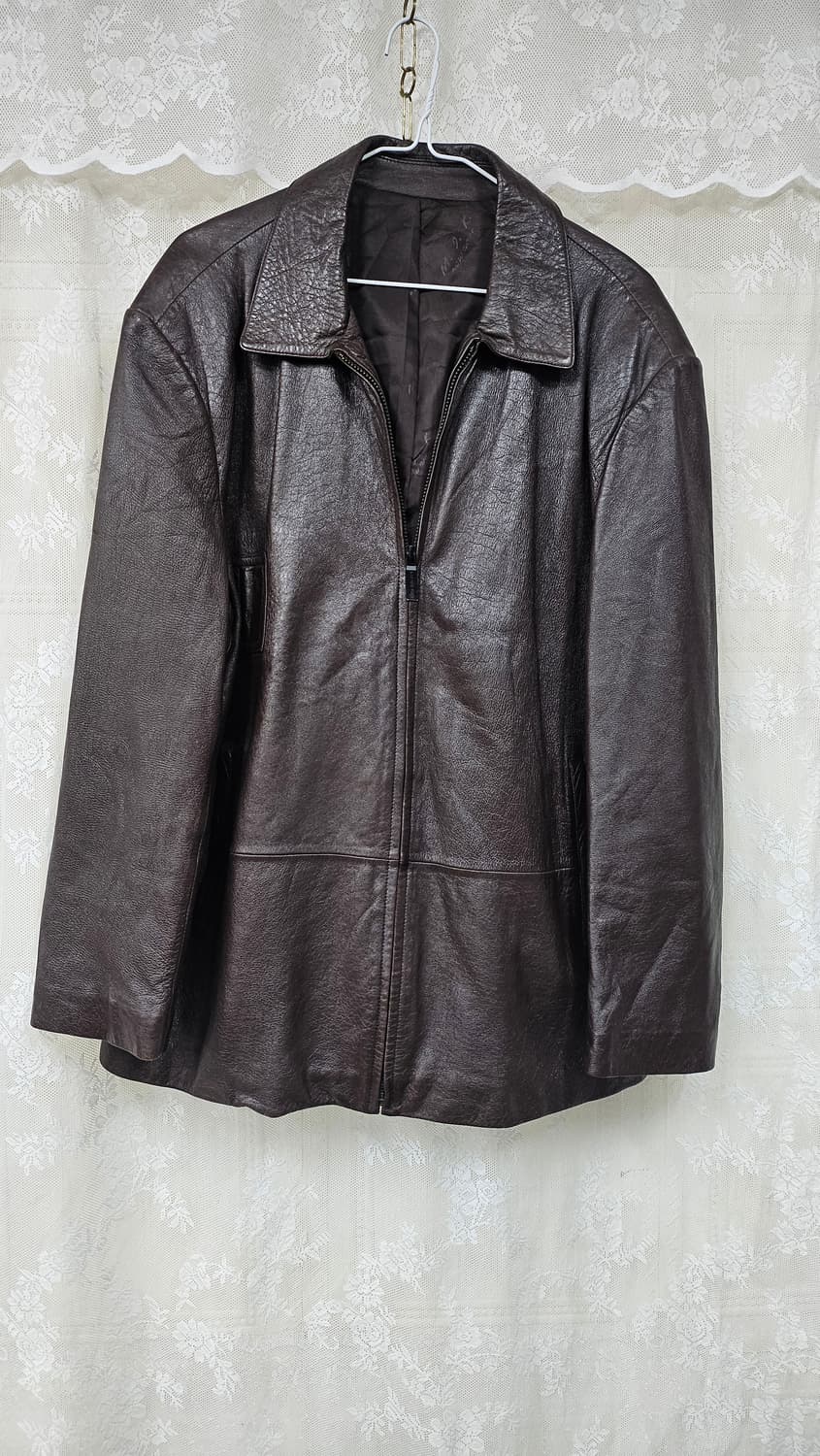 브라운 남성 양가죽 봄버자켓  상품이미지2