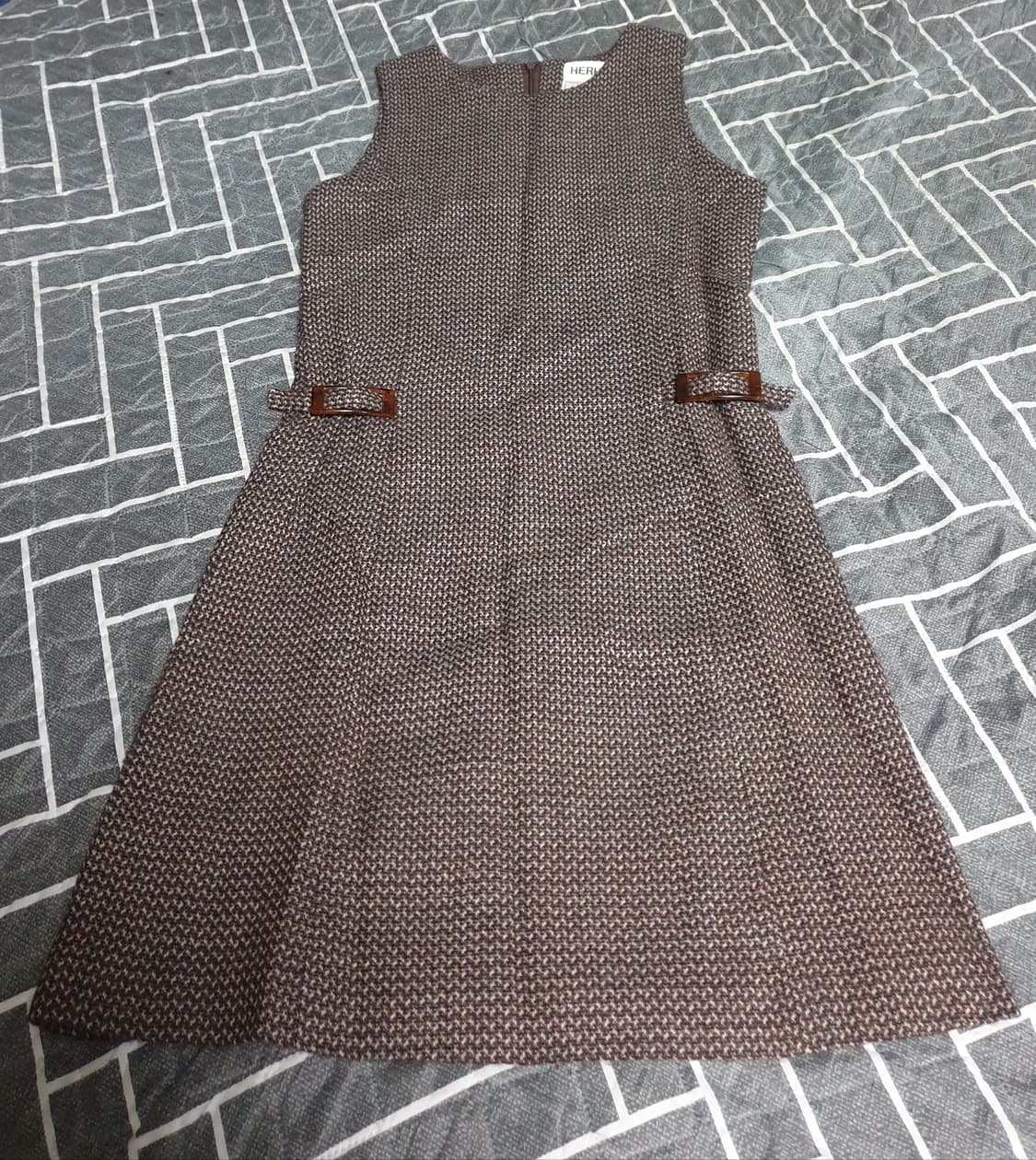 (일본판) HERHIS 울 트위트 원피스 브라운 (S) 상품이미지1
