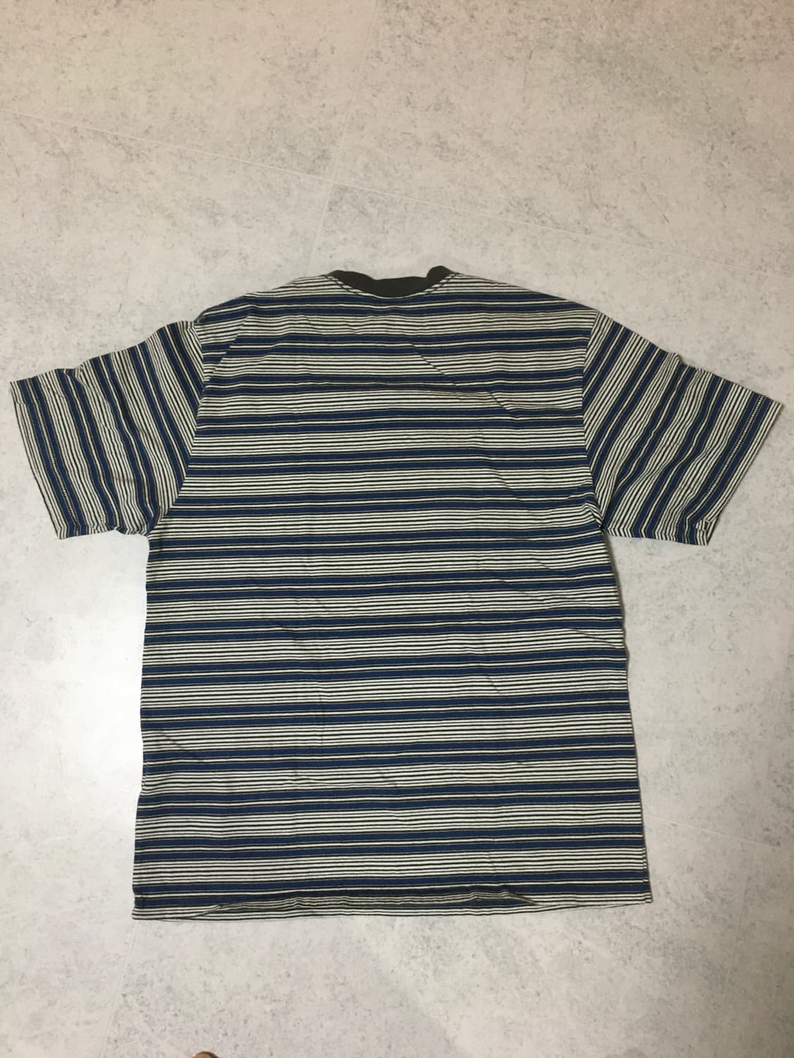 디스이즈네버댓 스트라이프 티 블루 M사이즈 상품이미지2