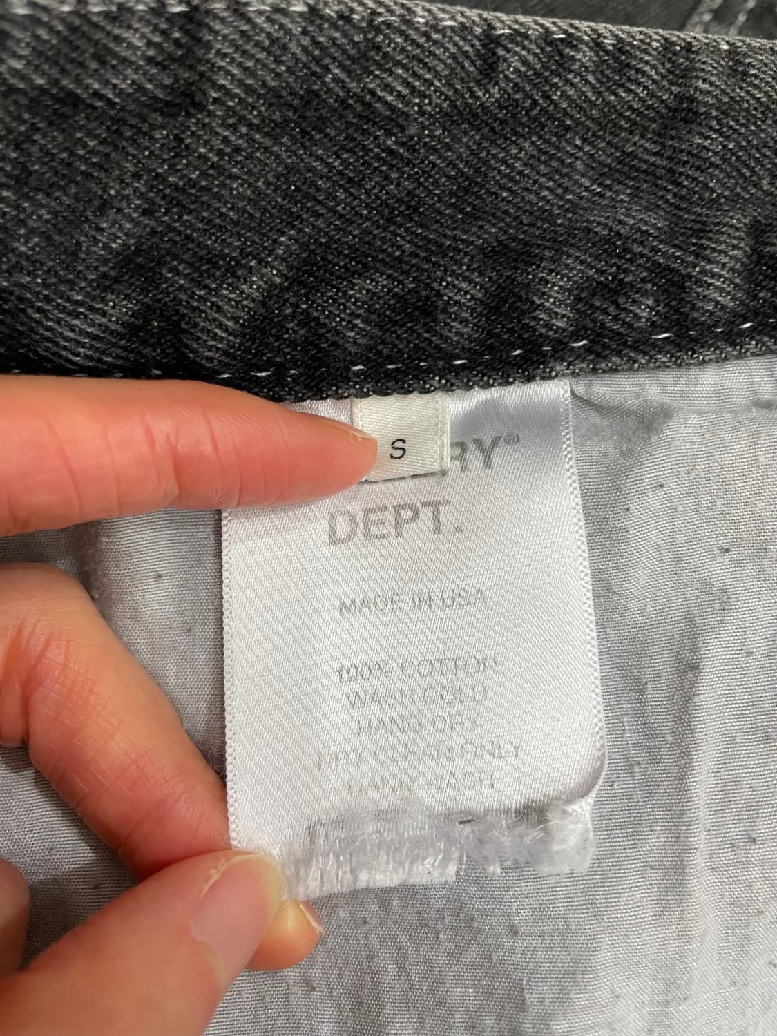 갤러리 디파트먼트 흑청 카펜터 데님 쇼츠 반바지 상품이미지7