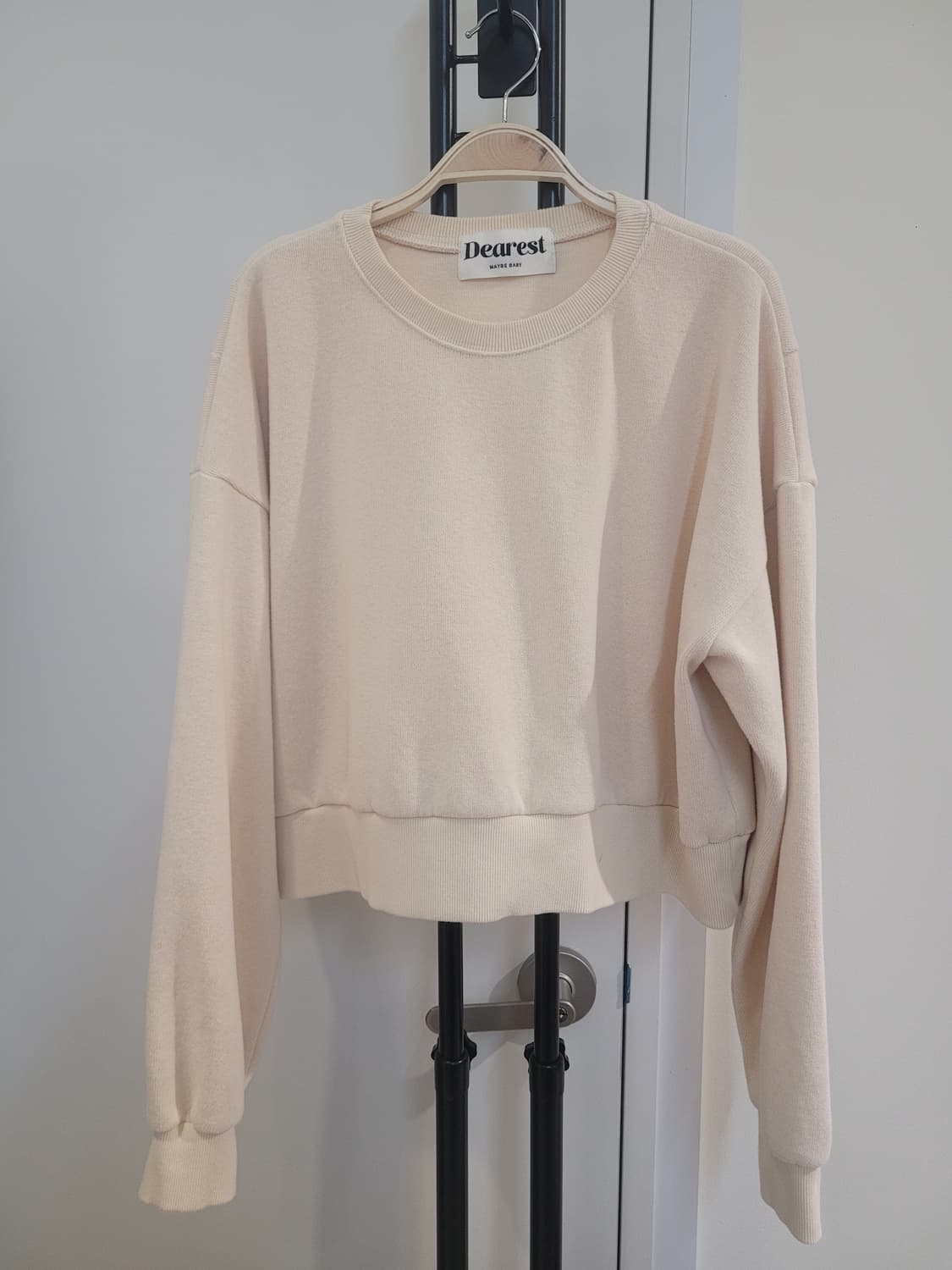 디어리스트 메이비베이비 크롭 맨투맨 프리사이즈 상품이미지1