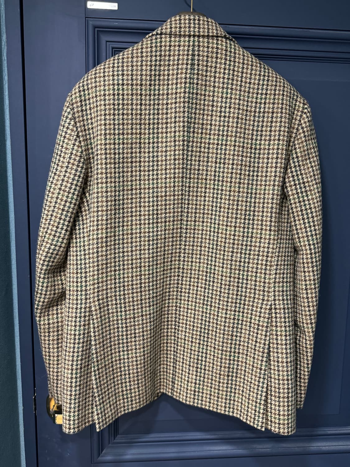 반츠 BTS 건 클럽 체크 트위드 울 투버튼 싱글 자켓 - 브라운 상품이미지2