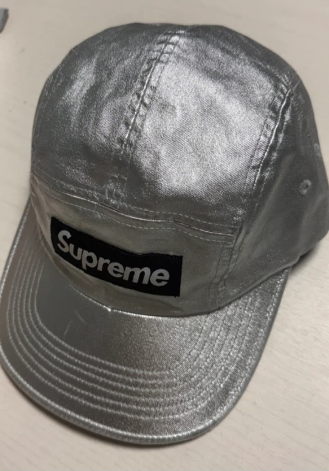 Supreme 실버 캠프캡 상품이미지1