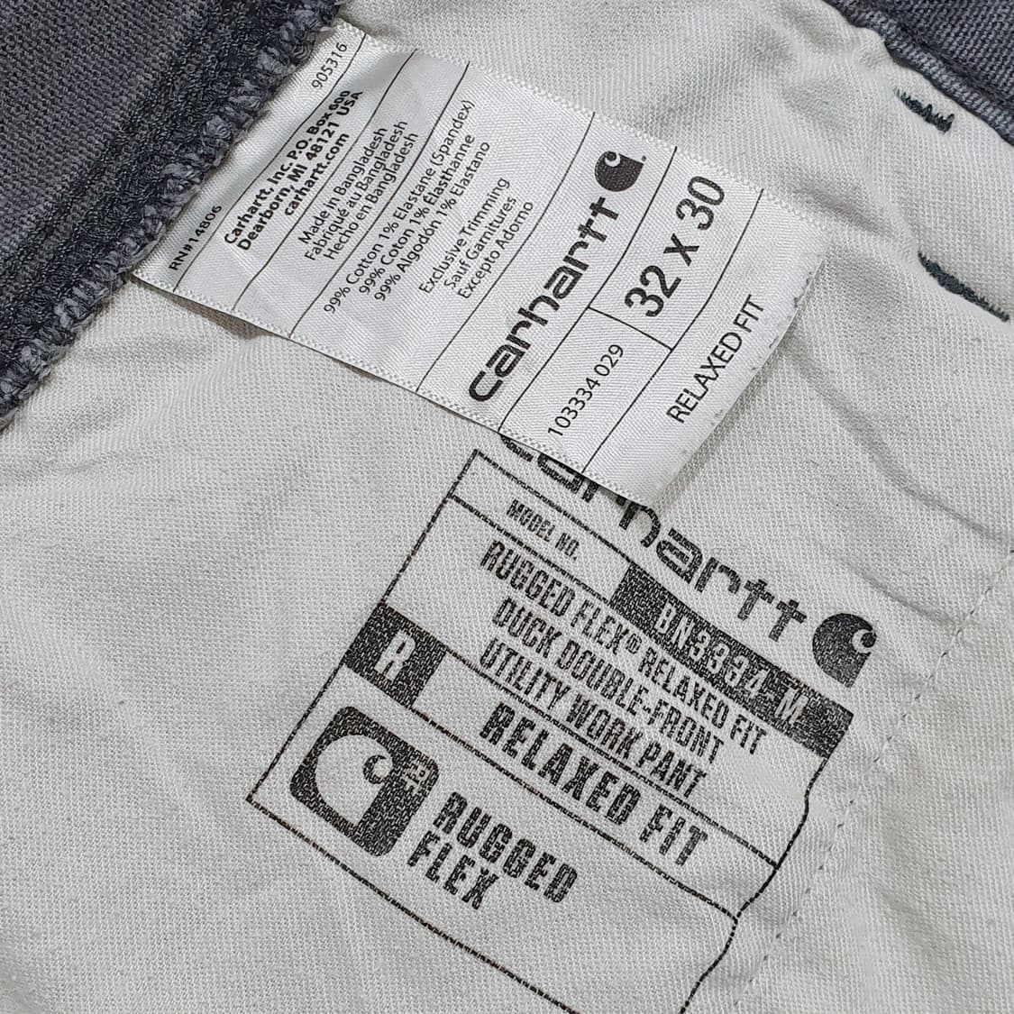 칼하트 더블니 그레이 릴렉스 핏 32 (31~32) 상품이미지8