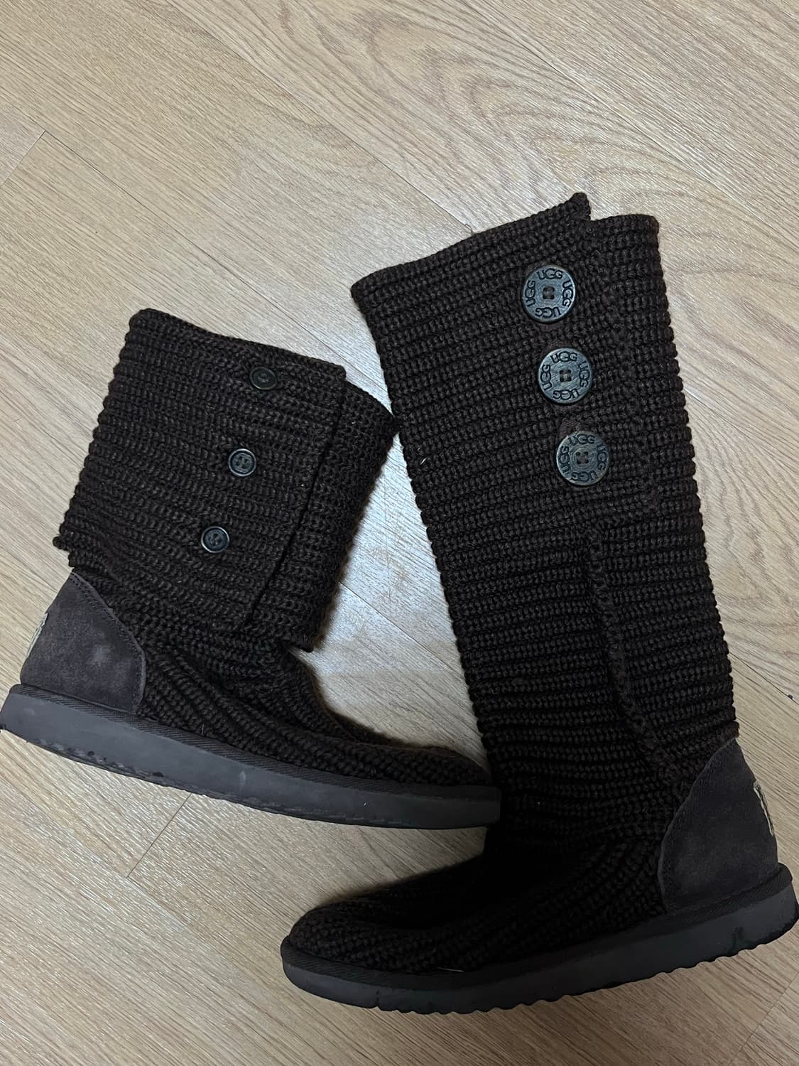 어그 니트 부츠 초코브라운 230mm 상품이미지3