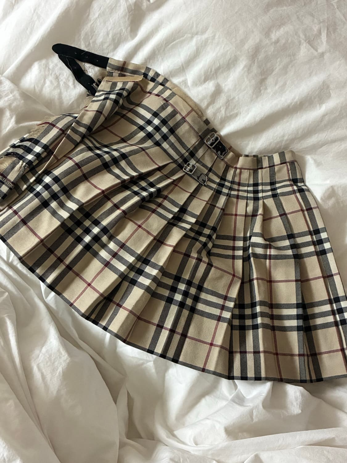 버버리 체크 버클 치마 상품이미지1