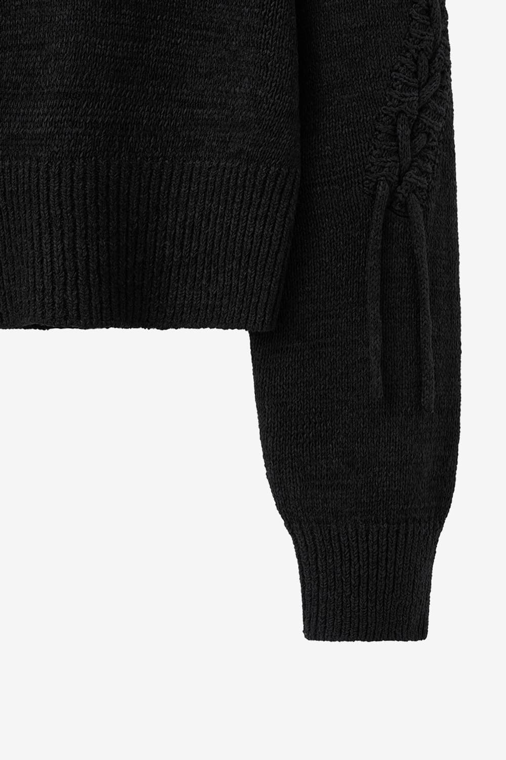 인사일런스 레이스업 풀오버 니트 상품이미지6