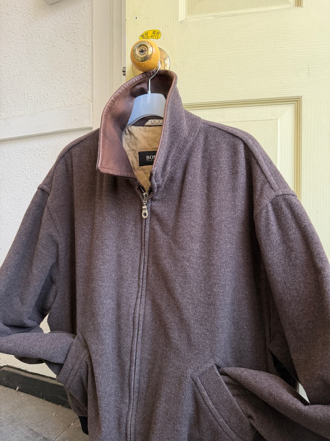 HUGO BOSS Leather Collar Blouson 상품이미지5