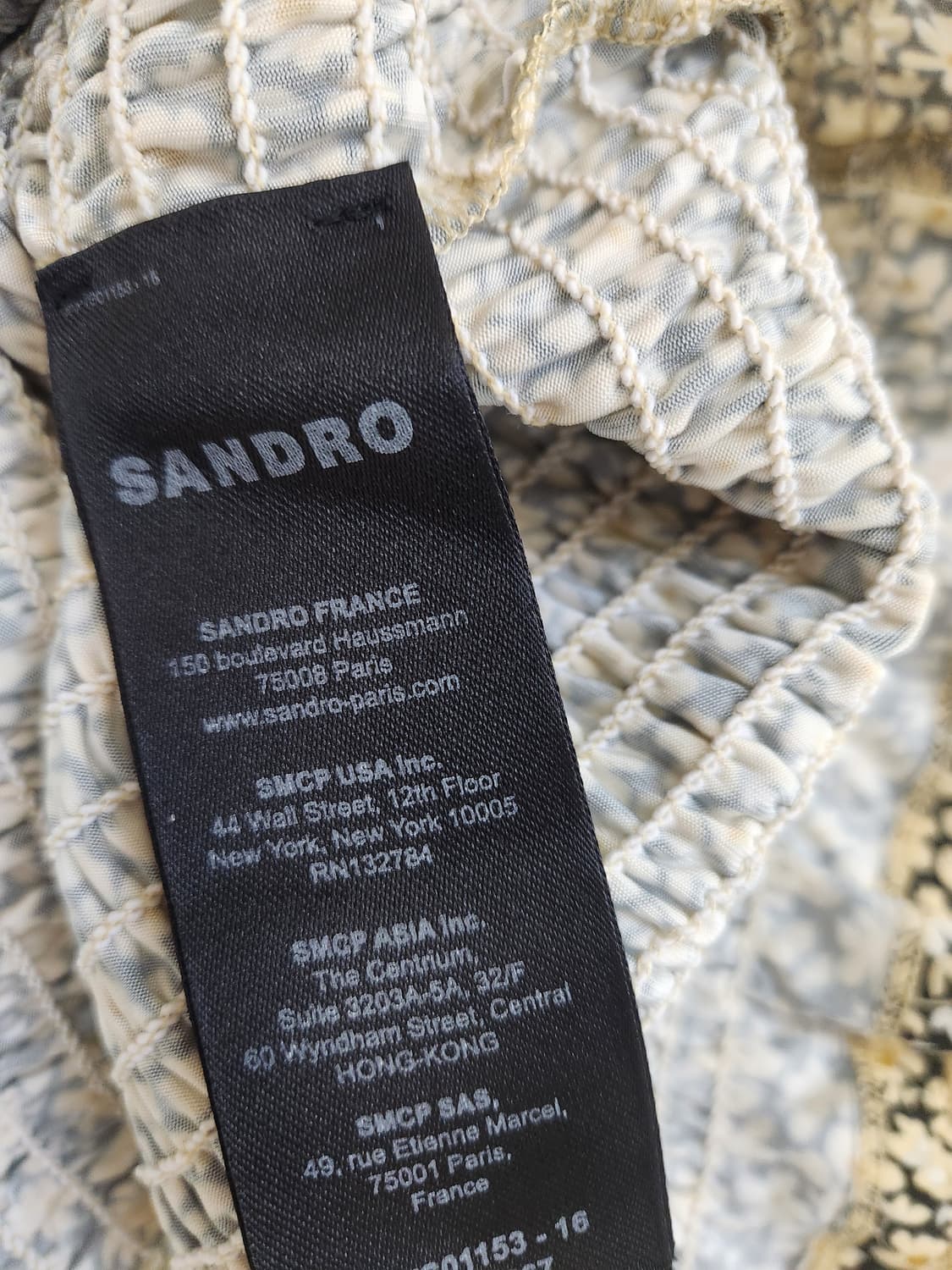 산드로 스모크밴드 블라우스 3사이즈 상품이미지10