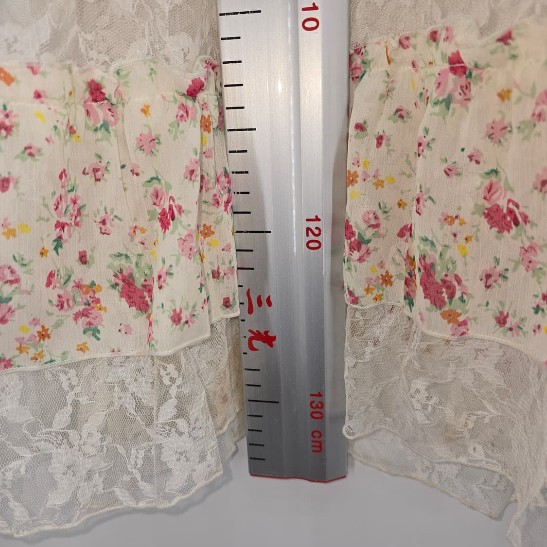 일본 빈티지 플라워 롱 원피스 레이스 디테일 상품이미지6