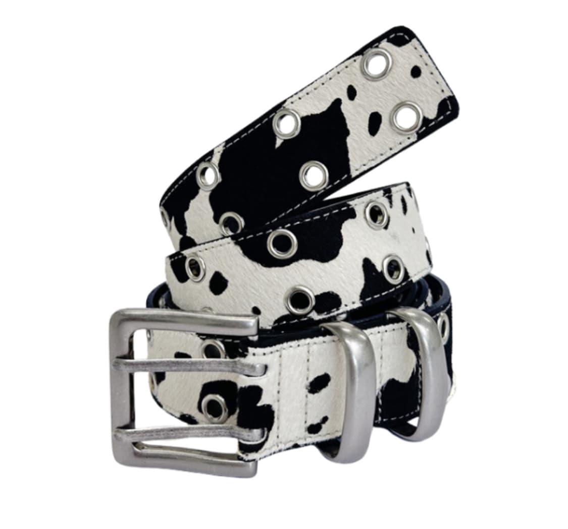 카미엔 x MJD 더블 홀 벨트 오레오 카프 헤어 새상품 상품이미지1