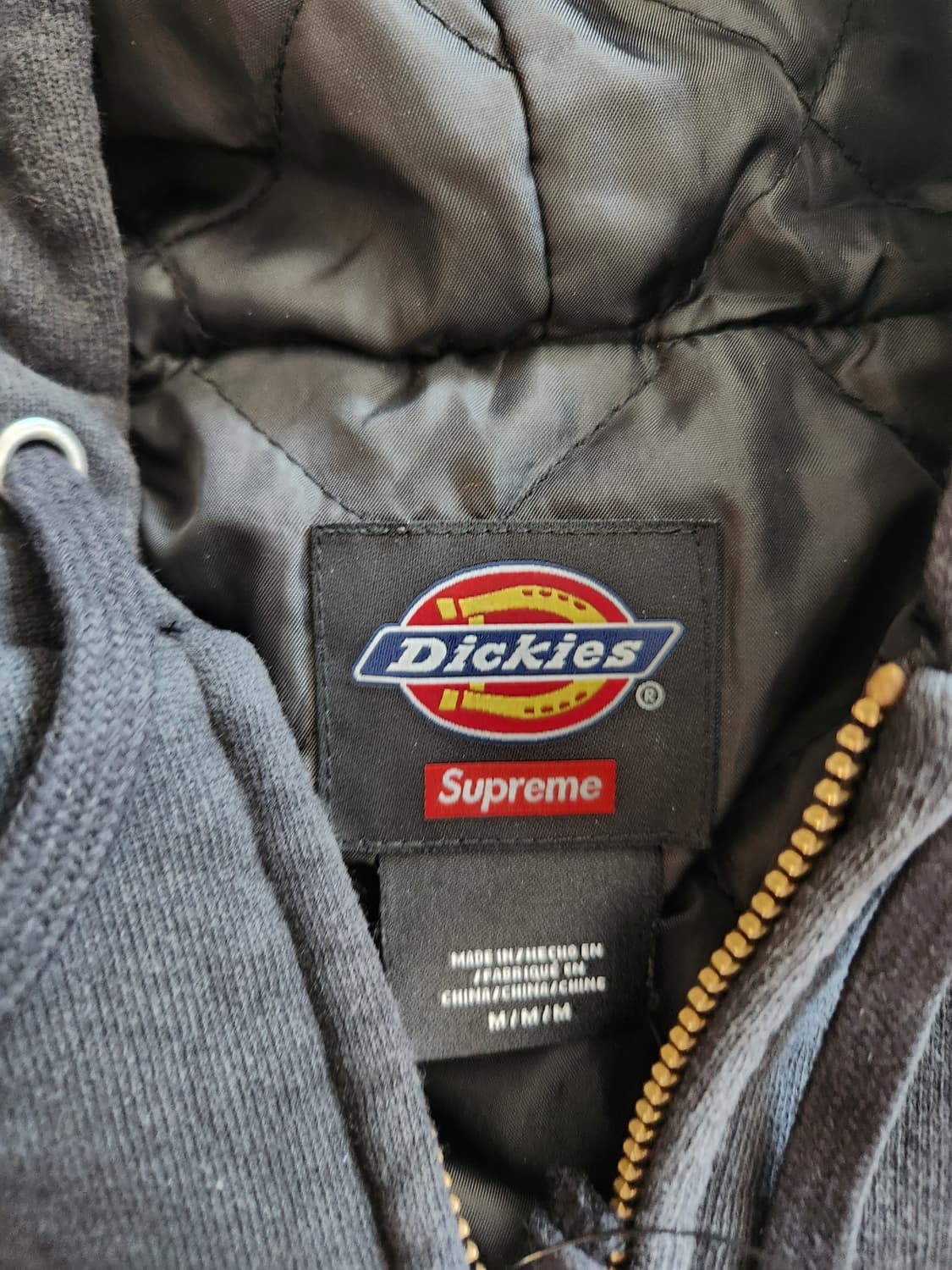(M) 슈프림 디키즈 퀄티드 후드집업 상품이미지3