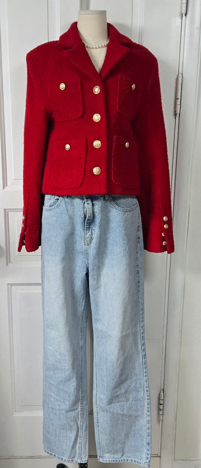 Helder 헬더 부클 레드 자켓 상품이미지1