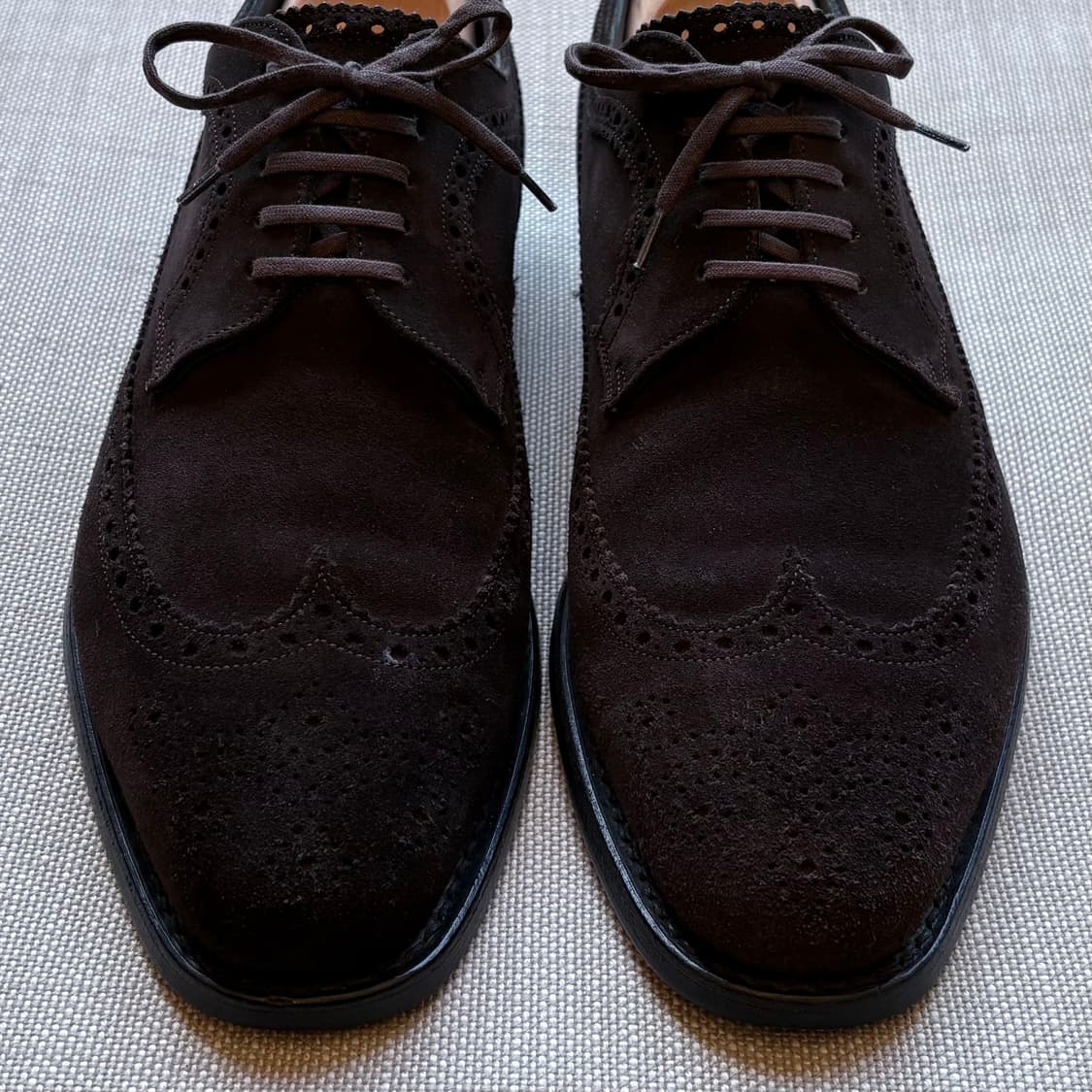 영국 Churchs PORTMORE 브라운 스웨이드 브로그 윙팁 상품이미지2