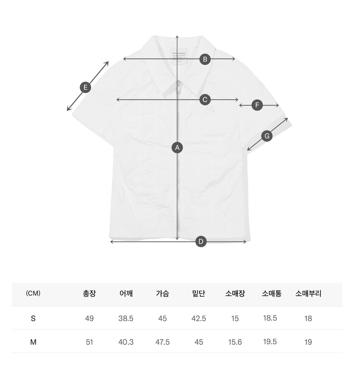 (s) 코드그라피 셔링 포인트 셔츠 상품이미지5