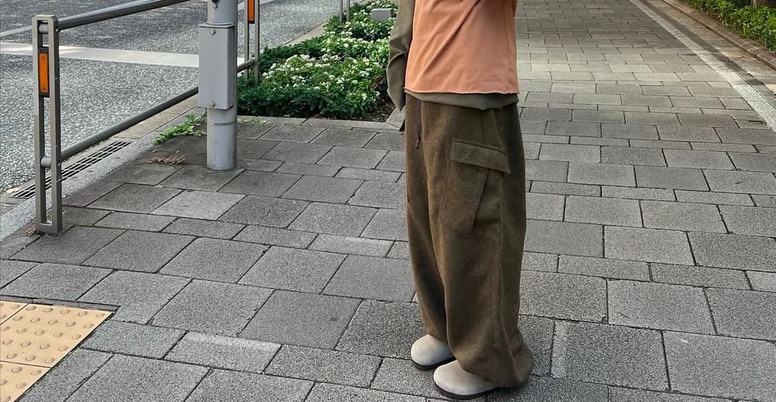 kitai 카고 와이드 팬츠 브라운/카키  상품이미지1