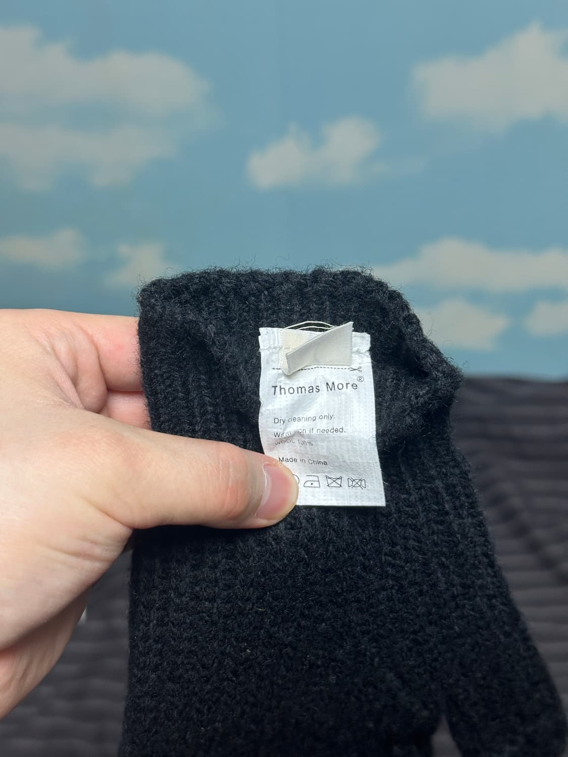 (L) 토마스모어 핑거 니트 장갑 상품이미지3